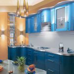 mobili da cucina blu