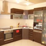 set cucina angolare marrone