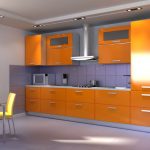 mobili da cucina arancioni