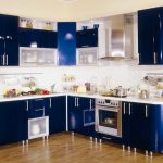 mobili da cucina blu scuro