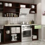 mobili da cucina cioccolato fondente