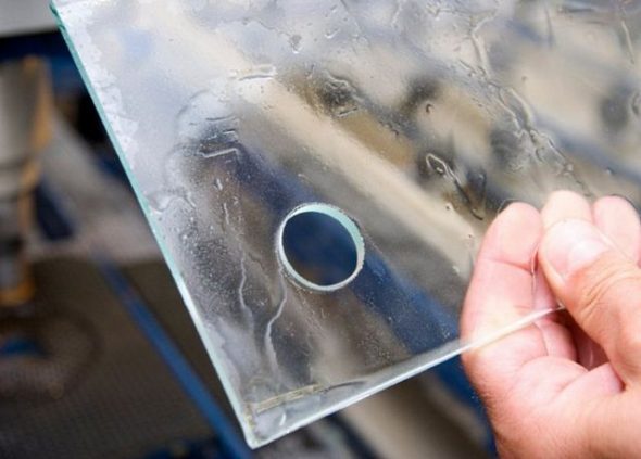 drill glass