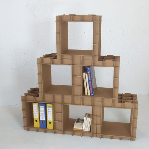 scaffale di cartone