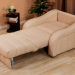 poltrona letto beige