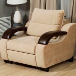 poltrona letto beige