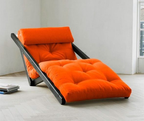 poltrona letto rossa