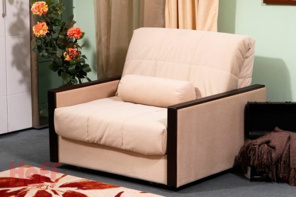 poltrona letto color pesca