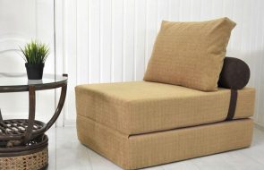 poltrona letto beige