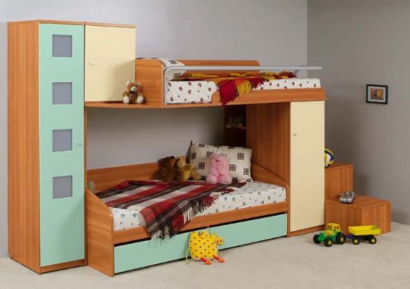 disposizione della cameretta dei bambini