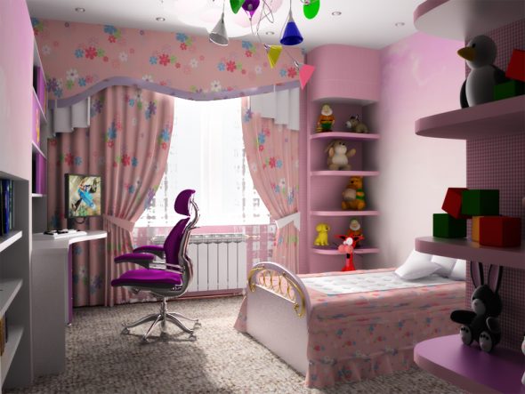 decorare la cameretta di una bambina