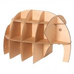 scaffale per libri in cartone
