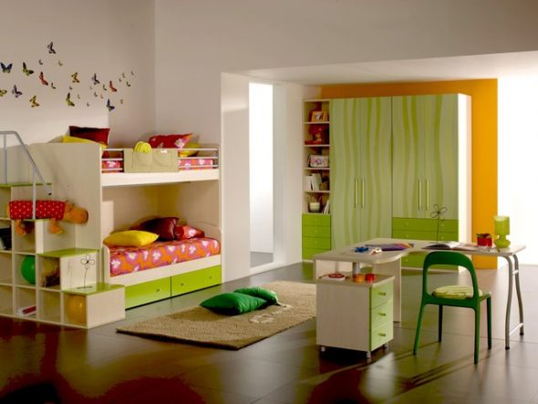 disposizione dei mobili per bambini