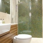 mobiletto sotto il lavandino nella foto del bagno