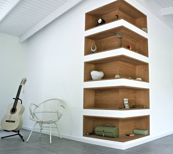 idee per mensole angolari