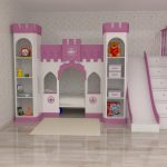 castello con letto e scivolo principessa