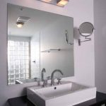 mirror in the bathroom