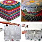 Realizzare un pouf con le bottiglie