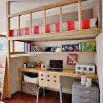 letto a soppalco per bambini con scrivania