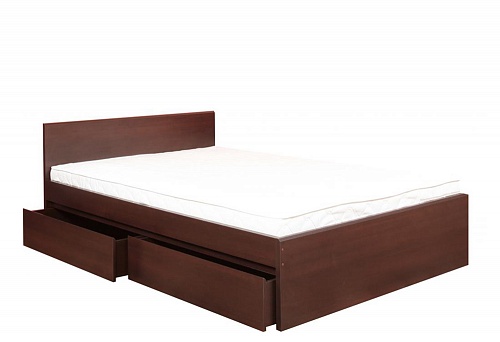 Letto matrimoniale con cassetti Pello
