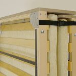 Innovativo letto pieghevole in legno con rete ortopedica