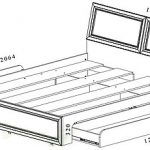 Letto matrimoniale Fiesta-M KR-504 160x200 wengé