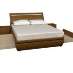 Letto in legno massello chiaro