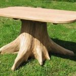 Realizziamo una sedia e un tavolo da un ceppo d'albero