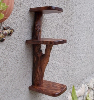 Mensole da parete per fiori in legno