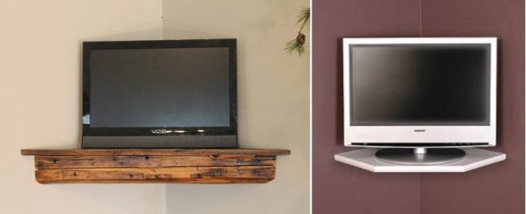 Esempi di mensole per TV