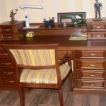 scrivania in legno massello