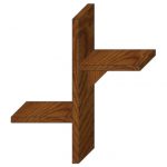 Mensola per fiori fai da te in legno