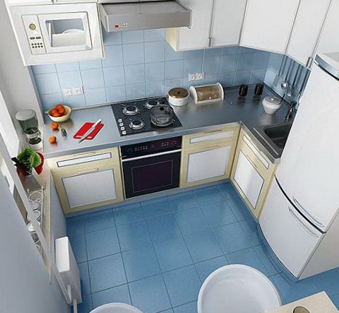 La corretta disposizione dei mobili in una cucina piccola è particolarmente importante