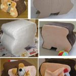 Pouf di cartone fai da te