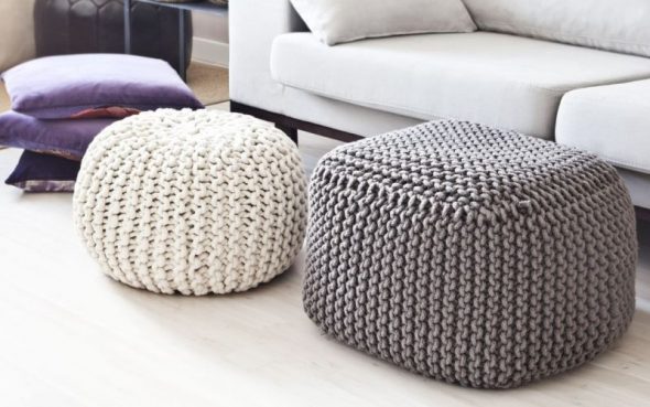 Pouf con foto delle tue mani