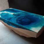 Tavolo in vetro liquido
