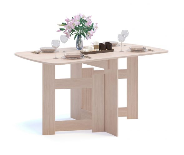 Tavolo pieghevole in legno massello