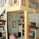 letto a soppalco in legno per bambini