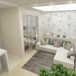 progetto di monolocale di 35 mq foto