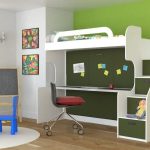 letto a castello per bambini nella cameretta dei bambini