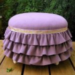realizzare un pouf da un vecchio sgabello
