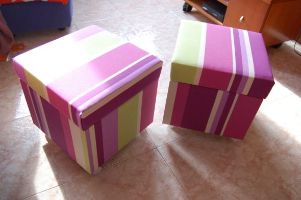 pouf luminoso con le tue mani