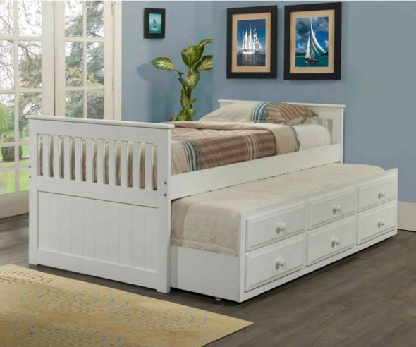 bellissimo letto bianco per bambini