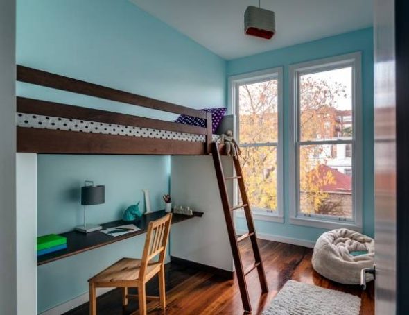 letto a soppalco minimalismo