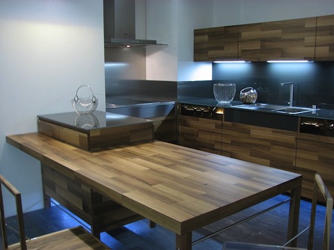 cucina realizzata con pannelli per mobili - opzione di design
