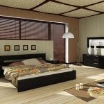disposizione della camera da letto con stile