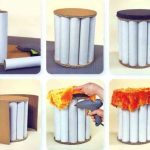 realizzare un pouf con le proprie mani partendo da mezzi improvvisati