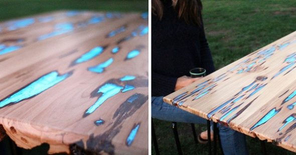 Crea un tavolo luminoso al buio - nessuna magia