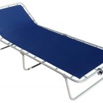 letto pieghevole blu