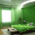 camera da letto verde