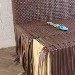 Divano in rattan fai da te